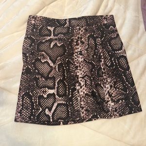 Snake skin skirt